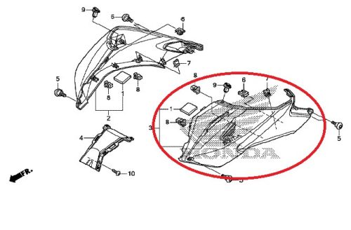 Honda NC700/NC750 használt idom 