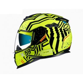 Nexx bukósisak SX100 Enigma neon