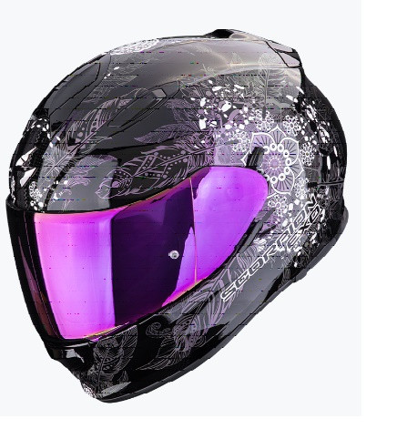 Scorpion Bukósisak EXO-491 Kripta Fekete-Kaméleon